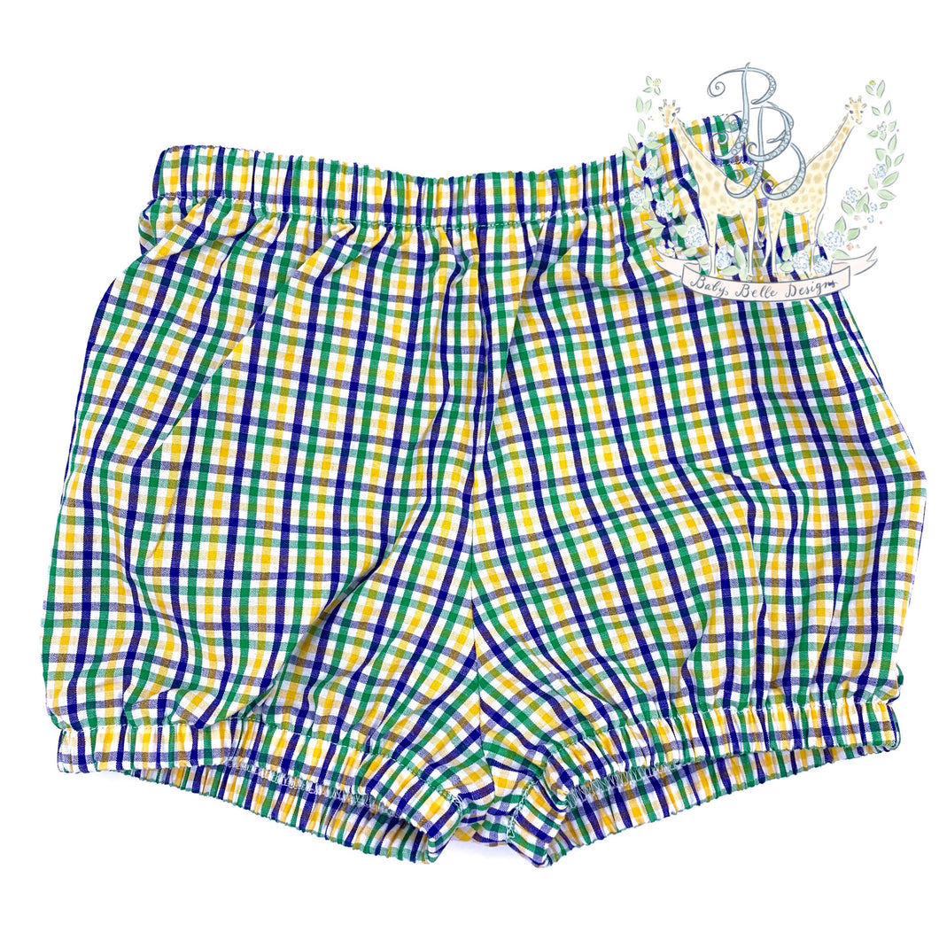Boys Mardi Gras Bubble Shorts